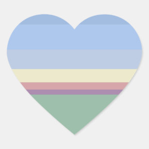 Cœur Sticker Coeur Pastels