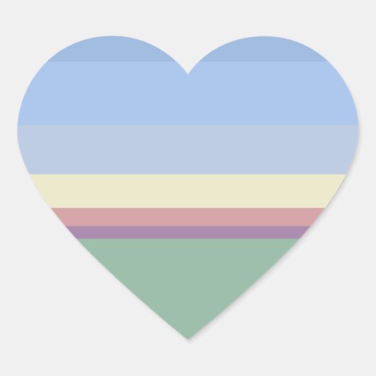 Cœur Sticker Coeur Pastels (Devant)