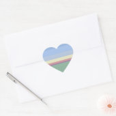 Cœur Sticker Coeur Pastels (Enveloppe)