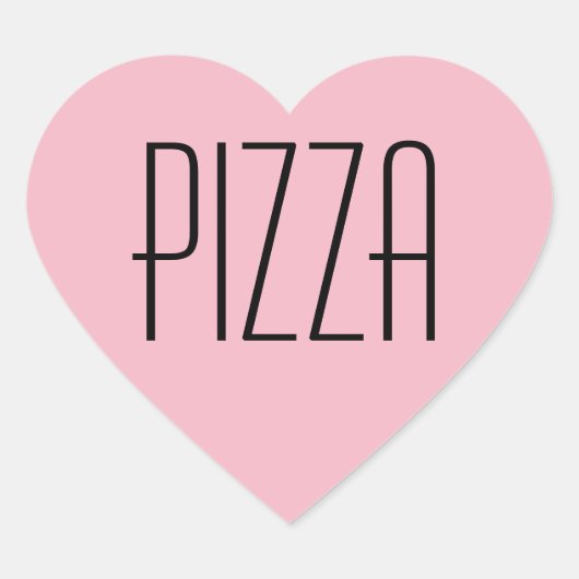 Cœur Sticker Coeur Pizza (Devant)