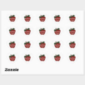 Cœur Sticker Coeur Pomme Rouge Soins (Feuille)