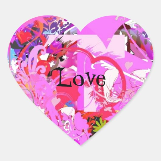 Cœur Sticker Coeur Pop Love (Devant)