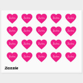 Cœur Sticker Coeur Rose (Feuille)