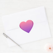 Cœur Sticker Coeur rose pourpre (Enveloppe)
