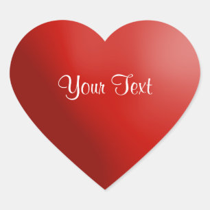 Cœur Sticker Coeur Rouge Modèle de texte 6
