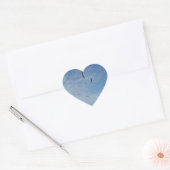 Cœur Sticker Coeur Seagulls Flying (Enveloppe)