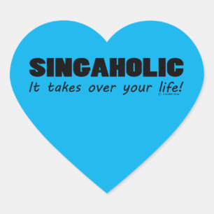 Cœur Sticker Coeur Singaholic Life