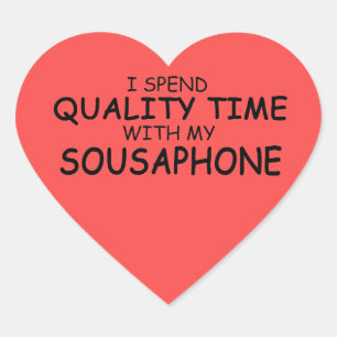 Cœur Sticker Coeur Sousaphone Temps Qualité