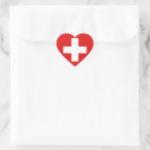 Cœur Sticker Coeur Suisse (Sac)