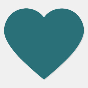 Cœur Sticker Coeur Turquoise foncé