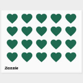Cœur Sticker Coeur vert foncé riche (Feuille)