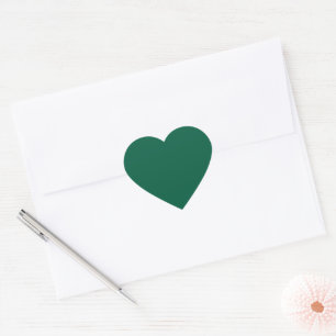 Cœur Sticker Coeur vert foncé riche