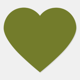 Cœur Sticker Coeur Vert Olive