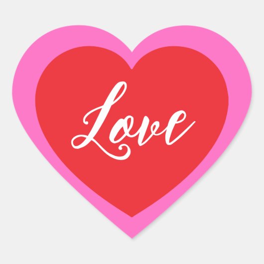 Cœur Sticker d'amour (Devant)