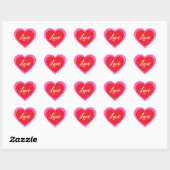 Cœur Sticker d'amour (Feuille)