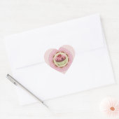 Cœur Sticker d'amour CupCake (Enveloppe)