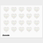 Cœur Sticker d'anniversaire du 11 février (Feuille)