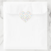 Cœur Sticker d'anniversaire du 11 février (Sac)