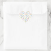 Cœur Sticker d'anniversaire du 19 avril (Sac)