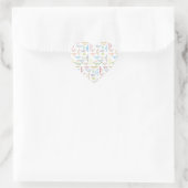 Cœur Sticker d'anniversaire du 19 février (Sac)