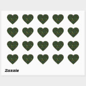 Cœur Sticker d'anniversaire du 20 février (Feuille)
