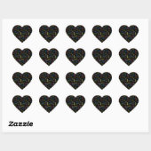 Cœur Sticker d'anniversaire du 20 mars (Feuille)