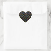 Cœur Sticker d'anniversaire du 20 mars (Sac)