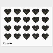 Cœur Sticker d'anniversaire du 20 septembre (Feuille)