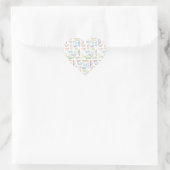 Cœur Sticker d'anniversaire du 21 mars (Sac)
