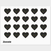 Cœur Sticker d'anniversaire du 22 mars (Feuille)
