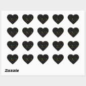 Cœur Sticker d'anniversaire du 24 février (Feuille)
