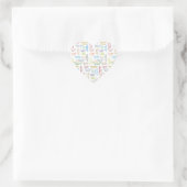 Cœur Sticker d'anniversaire du 24 mars (Sac)