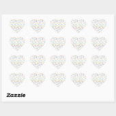 Cœur Sticker d'anniversaire du 26 février (Feuille)