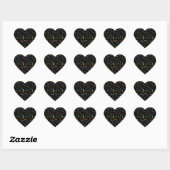 Cœur Sticker d'anniversaire du 28 février (Feuille)