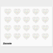 Cœur Sticker d'anniversaire du 28 octobre (Feuille)