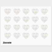 Cœur Sticker d'anniversaire du 29 mars (Feuille)