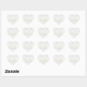 Cœur Sticker d'anniversaire le 3 février (Feuille)