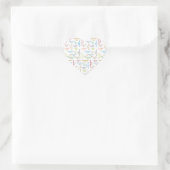 Cœur Sticker d'anniversaire le 3 février (Sac)