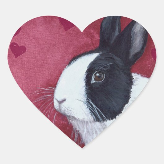 Cœur Sticker de Bunny Coeur (Devant)