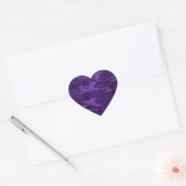 Cœur Sticker de coeur Camo violet foncé (Enveloppe)