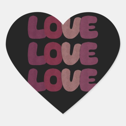 Cœur Sticker de coeur d'amour (Devant)