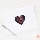 Cœur Sticker de coeur d'amour (Enveloppe)