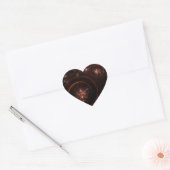Cœur Sticker de coeur d'art Abstrait Starlight (Enveloppe)