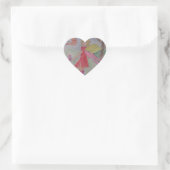 Cœur Sticker de coeur de fée papillon (Sac)