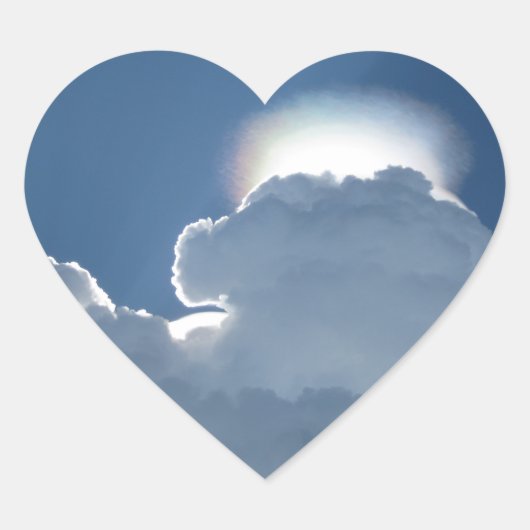 Cœur Sticker de coeur de la formation de Halo Cloud (Devant)