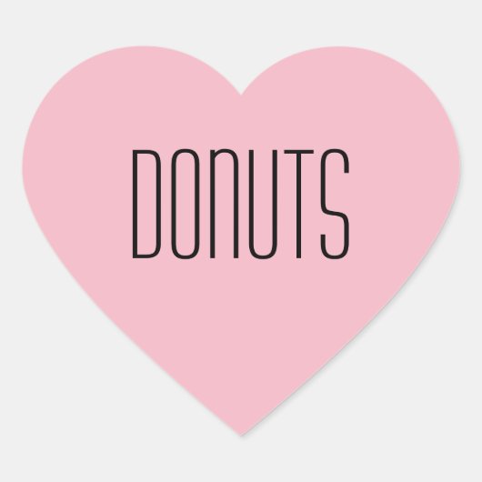 Cœur Sticker de coeur Donuts (Devant)