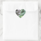 Cœur Sticker de coeur Grey Kitty (Sac)