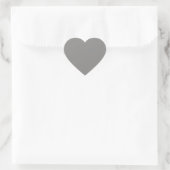 Cœur Sticker de coeur gris clair (Sac)