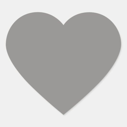 Cœur Sticker de coeur gris clair (Devant)