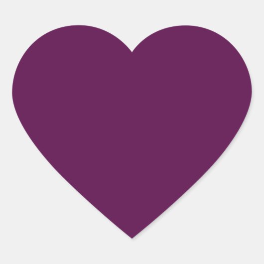 Cœur Sticker de coeur pourpre foncé (Devant)